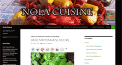 Desktop Screenshot of nolacuisine.com
